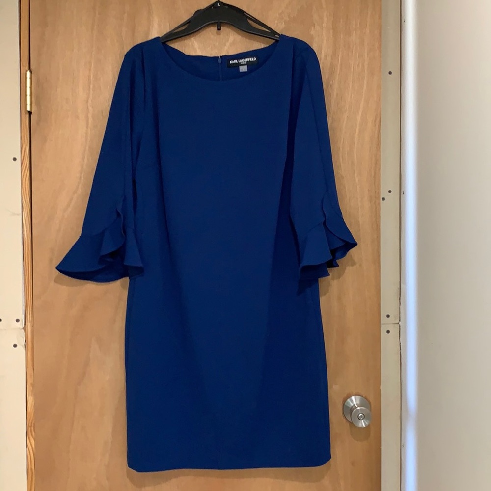 Royal blue cocktail dress
